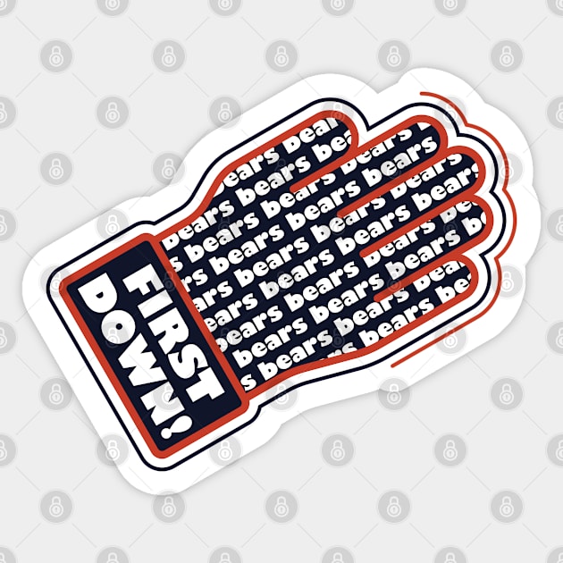 First Down Bears! Sticker by Rad Love